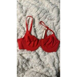 skims swim full coverage bikini top ruby